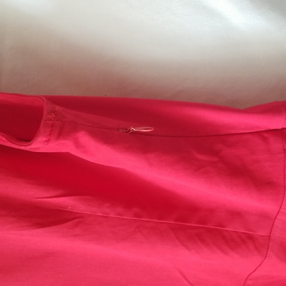 fun Zulily retro 50's style red/black/white polkadot flare dress size L - Picture 4 of 9